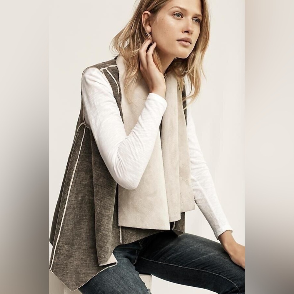 Anthropologie Amadi Kady Sherpa Vest